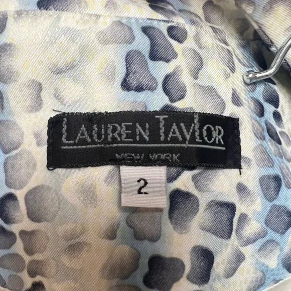 Lauren Taylor Blue & White Blazer - Picture 4 of 5